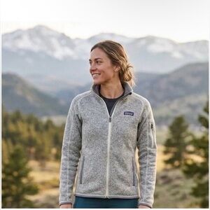 Patagonia Women's Better Sweater Oatmeal Full-Zip Fleece Jacket Medium